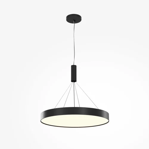 Светильник потолочный LED Zon C032CL-90W3K-RD-B Maytoni белый на 1 лампу, основание чёрное в стиле современный круглый тарелка фото 13