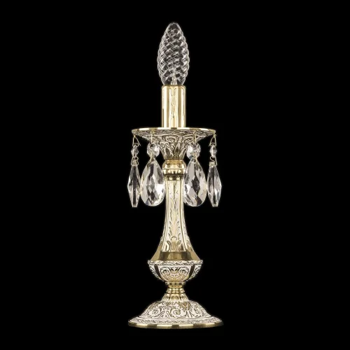 Настольная лампа 71100L/1-26 GW Bohemia Ivele Crystal без плафона 1 лампа, основание золотое металл в стиле классический sp