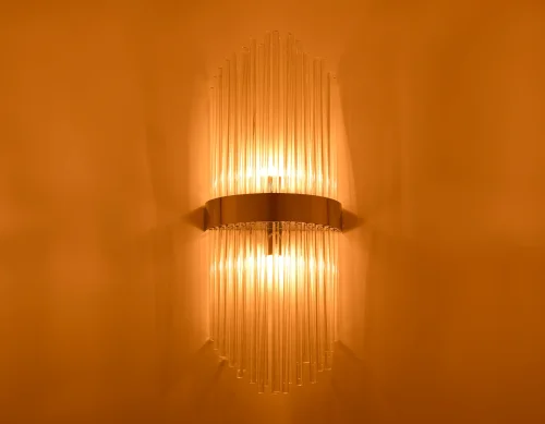 Бра Traditional TR5371 Ambrella light прозрачный на 2 лампы, основание хром в стиле классический  фото 4