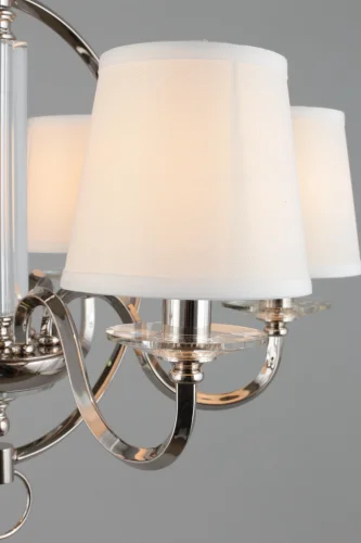 Люстра подвесная Creazzo OML-87503-06 Omnilux белая на 6 ламп, основание хром в стиле классический  фото 3