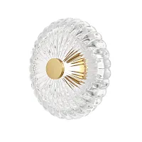 Бра LED Amulet MOD555WL-L4G3K Maytoni прозрачный на 1 лампу, основание золотое в стиле современный арт-деко 