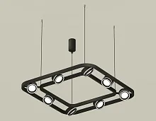 Светильник подвесной XB9182151 Ambrella light чёрный 8 ламп, основание чёрное в стиле хай-тек современный 