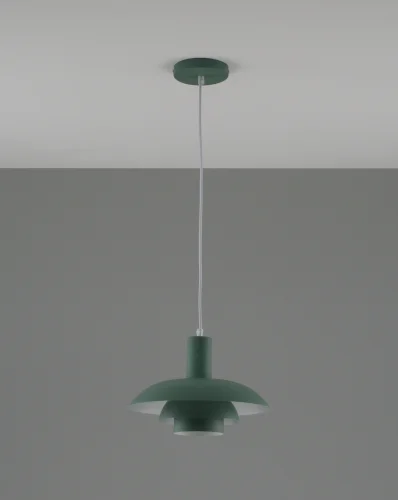 Светильник подвесной Pescara V10658-1P Moderli зелёный 1 лампа, основание зелёное в стиле современный скандинавский лофт  фото 2