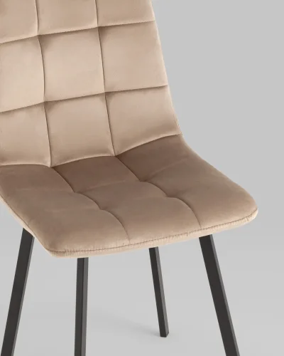 Стул Chilly, велюр мокка, сиденье УТ000039296 Stool Group, мокко/велюр, ножки/металл/чёрный, размеры - ***** фото 7