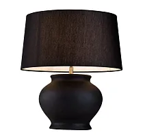 Настольная лампа HARRODS T940.1 Lucia Tucci чёрная на 1 лампу, основание чёрное керамика металл в стиле современный 