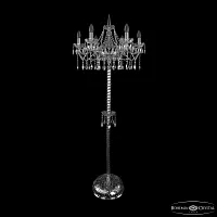 Торшер 1413T2/6/200-160 Ni Bohemia Ivele Crystal sp без плафона 6 ламп, основание прозрачное никель в стиле классический

