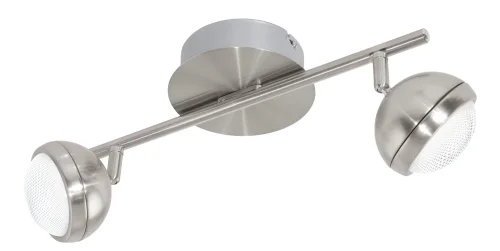 Спот с 2 лампами LED LOMBES 1 94303 Eglo никель серый LED в стиле современный минимализм 