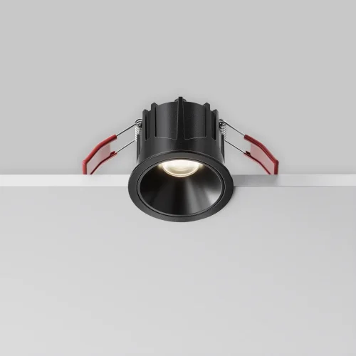 Светильник точечный LED Alfa LED DL043-01-10W4K-RD-B-1 Maytoni чёрный на 1 лампу, основание чёрное в стиле современный хай-тек круглый фото 9