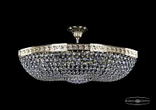 Люстра потолочная хрустальная 19283/70IV G Bohemia Ivele Crystal прозрачная на 8 ламп, основание золотое в стиле классический sp