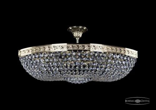 Люстра потолочная хрустальная 19283/70IV G Bohemia Ivele Crystal прозрачная на 8 ламп, основание золотое в стиле классический sp