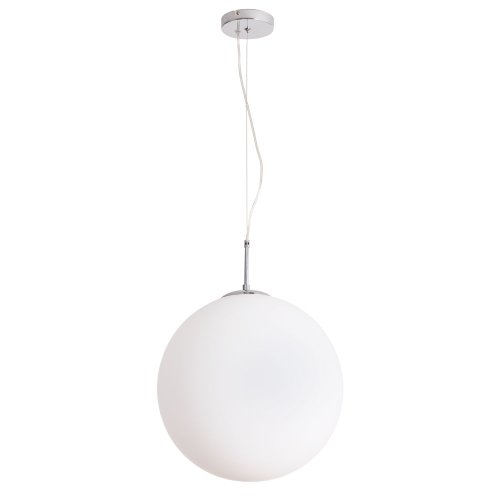 Светильник подвесной Volare A1564SP-1CC Arte Lamp белый 1 лампа, основание хром в стиле модерн шар