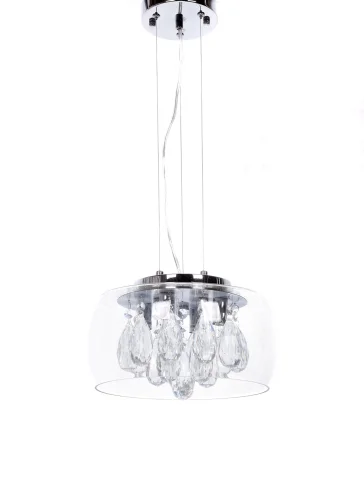 Светильник подвесной Tosso LDP 8066-300 PR Lumina Deco прозрачный на 4 лампы, основание прозрачное в стиле современный фото 5
