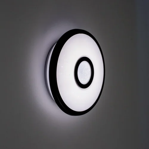 Светильник потолочный LED с пультом Старлайт Смарт CL703A15G Citilux белый 1 лампа, основание венге в стиле современный хай-тек с пультом яндекс алиса голосовое управление фото 5