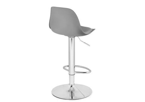 Барный стул Soft gray / chrome 15747 Woodville, серый/экокожа, ножки/металл/хром, размеры - *1060***380*380 фото 4