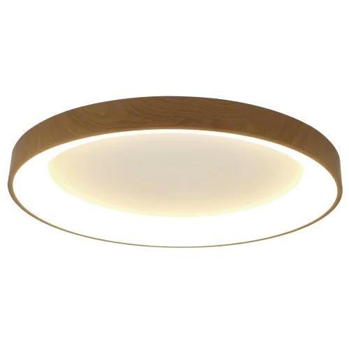 Люстра потолочная LED с пультом Niseko 8586 Mantra бежевая коричневая на 1 лампа, основание коричневое бежевое в стиле современный хай-тек с пультом фото 2