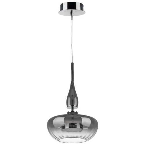 Светильник подвесной LED Astra 804401 Lightstar серый чёрный 1 лампа, основание серебряное в стиле арт-деко 