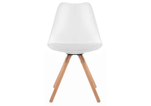 Стул Bonito белый 11326 Woodville, белый/искусственная кожа, ножки/массив бука/натуральный, размеры - ****480*540 фото 11