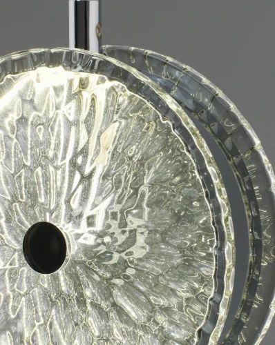 Светильник подвесной LED Marnia V11161-PL Moderli зелёный на 1 лампу, основание хром в стиле современный фото 4