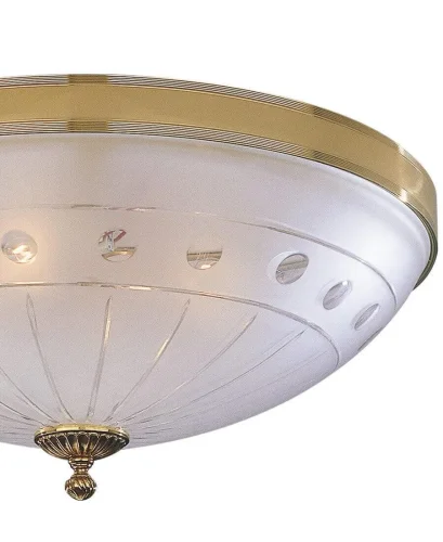 Люстра потолочная  PL 4750/4 Reccagni Angelo белая на 4 лампы, основание золотое в стиле классический  фото 2