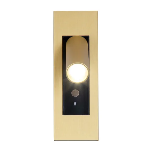 Бра с выключателем LED Bedside 4281-1W Favourite матовый золото на 1 лампу, основание матовое золото в стиле хай-тек для чтения