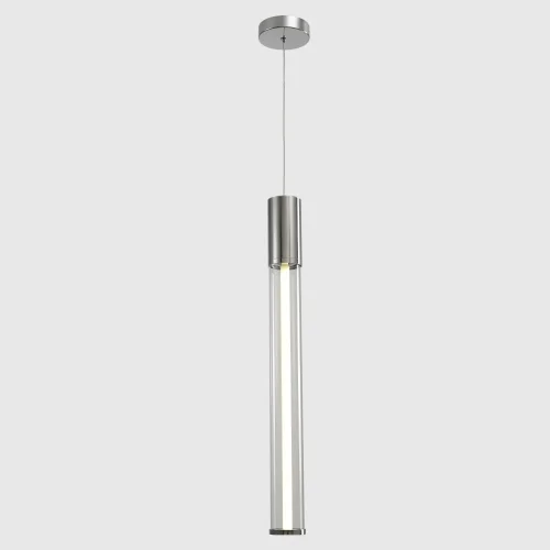 Светильник подвесной LED LINEUP SP11W LED CHROME Crystal Lux прозрачный на 1 лампу, основание хром в стиле современный 