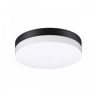 Потолочный светильник LED Opal 358882 Novotech уличный IP54 чёрный 1 лампа, плафон белый в стиле хай-тек современный LED