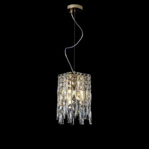 Светильник подвесной ABRIL SP2 GOLD Crystal Lux прозрачный на 2 лампы, основание золотое в стиле классический фото 3 Светильник подвесной ABRIL SP2 GOLD Crystal Lux прозрачный на 2 лампы, основание золотое в стиле классический фото 3