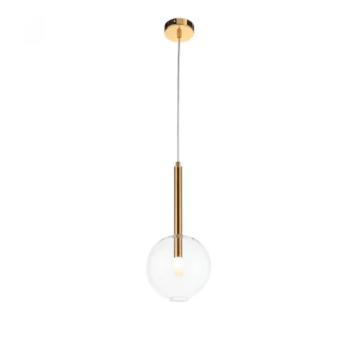 Светильник подвесной Sofio SL1054.203.01 ST-Luce прозрачный на 1 лампу, основание золотое в стиле современный 