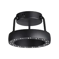 Светильник накладной LED Turn 359398 Novotech чёрный на 1 лампу, основание чёрное в стиле современный 