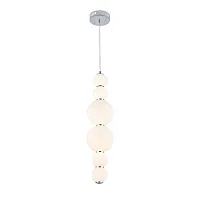 Светильник подвесной LED Nepazzo SL1583.103.01 ST-Luce белый 1 лампа, основание хром в стиле современный 