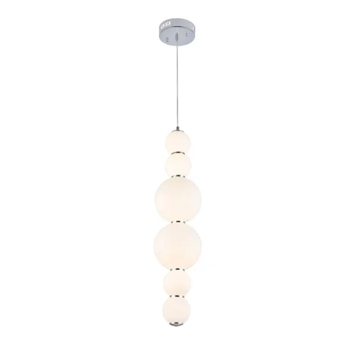 Светильник подвесной LED Nepazzo SL1583.103.01 ST-Luce белый на 1 лампу, основание хром в стиле современный 