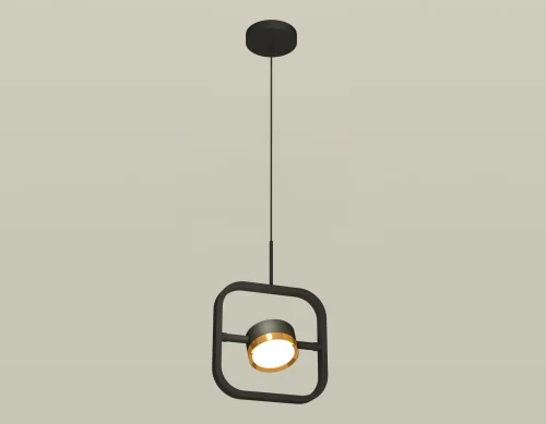 Светильник подвесной XB9119103 Ambrella light золотой чёрный 1 лампа, основание чёрное в стиле хай-тек современный 
