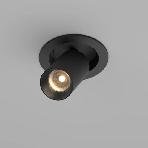 Светильник точечный LED Focus LED C071CL-7W3K-B Maytoni чёрный на 1 лампу, основание чёрное в стиле современный хай-тек трубочки круглый фото 5