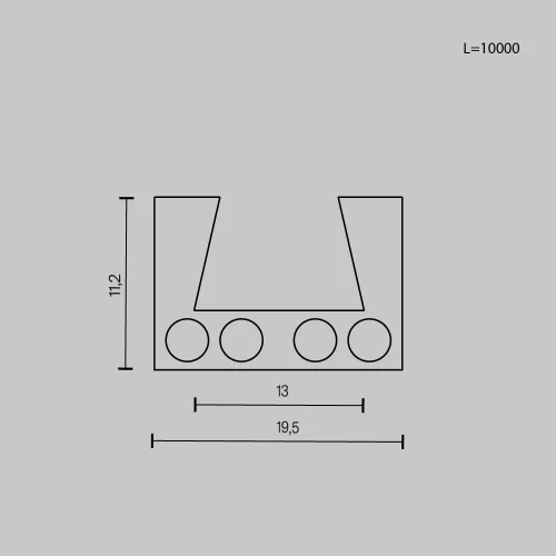 Шинопровод 10м Magnetic track system Elasity TRX160-1110B Maytoni чёрный в стиле для светильников серии Magnetic track system Elasity шинопровод elasity гибкая фото 5