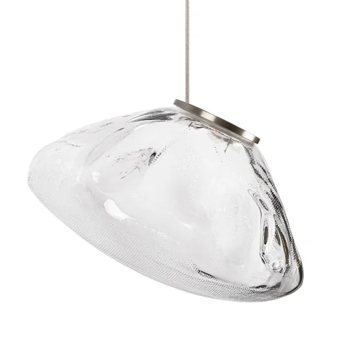 Светильник подвесной ЛЕД Рэндом / Random 10469M Clear LOFT IT прозрачный на 1 лампу, основание никель в стиле современный фото 4