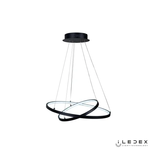 Светильник подвесной LED с пультом Axis D098-2 (600x400) BK iLedex чёрный 1 лампа, основание чёрное в стиле современный хай-тек с пультом кольца фото 3