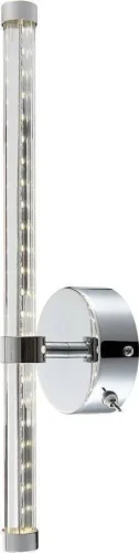 Бра LED CANDY 68045W Globo прозрачный на 1 лампу, основание хром в стиле современный 