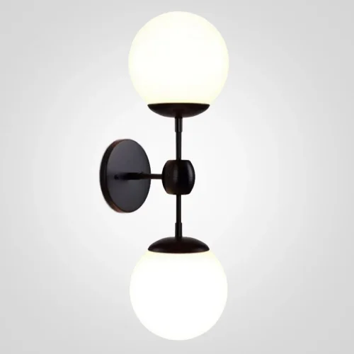 Бра Modo 84941-22 ImperiumLoft белый на 2 лампы, основание чёрное в стиле современный арт-деко 