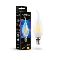 Светодиодная лампа Crystal Candle wind matt 6W 3000K E14 7210 Voltega E14 6вт
