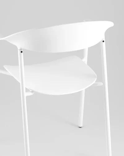 Стул Eila, пластик белый УТ000039774 Stool Group, /, ножки/пластик/белый, размеры - *775***502*595 фото 6