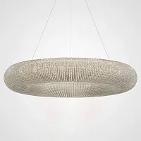 Светильник подвесной Crystal Halo D150 Gold 220836-23 ImperiumLoft прозрачный на 25 ламп, основание золотое в стиле современный американский 