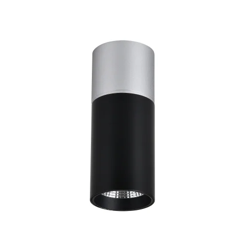 Светильник накладной LED Deepak 3072-1C Favourite чёрный 1 лампа, основание серебряное в стиле современный круглый фото 2