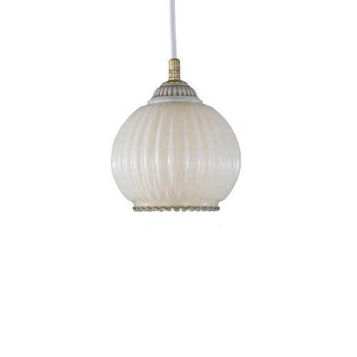 Светильник подвесной L 9670/14 Reccagni Angelo белый 1 лампа, основание белое в стиле классический 