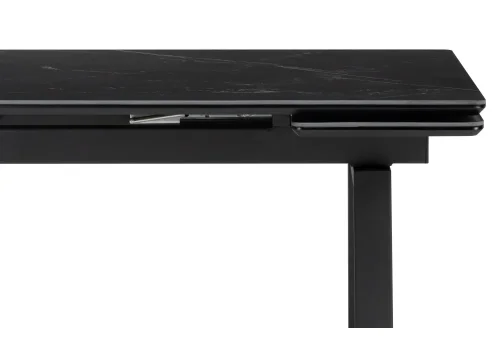 Керамический стол Джек 140(200)х80 черный мрамор shakespeare black / черный 612900 Woodville столешница чёрная из керамика фото 7 Керамический стол Джек 140(200)х80 черный мрамор shakespeare black / черный 612900 Woodville столешница чёрная из керамика фото 7