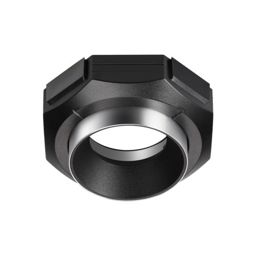 Светильник точечный для натяжного ПВХ потолка Vario 371056 Novotech чёрный на 1 лампу, основание чёрное в стиле современный хай-тек минимализм для пвх потолка