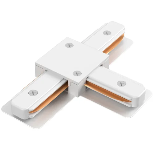 Соединитель T-образный (однофазный) CLT 0.211 08 WH Crystal Lux белый в стиле современный для светильников серии Clt 0.211 однофазный фото 5
