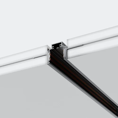 Шинопровод 2м низкопрофильный встраиваемый Magnetic track system Exility TRXM034-422B Maytoni чёрный в стиле хай-тек современный для светильников серии Magnetic track system Exility встраиваемый шинопровод exility тонкая магнитная фото 5