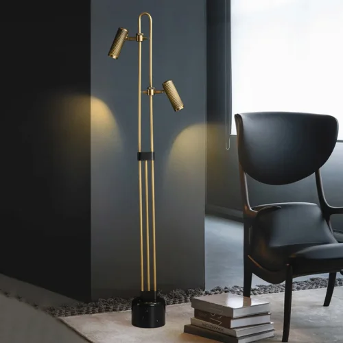 Торшер TRIGGER FL 212112-23 ImperiumLoft бронзовый на 2 лампы, основание чёрное в стиле современный фото 5 Торшер TRIGGER FL 212112-23 ImperiumLoft бронзовый на 2 лампы, основание чёрное в стиле современный фото 5