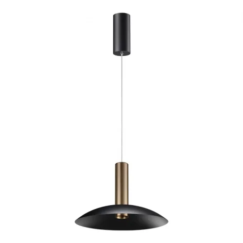 Светильник подвесной LED Alba 358986 Novotech чёрный бронзовый 1 лампа, основание чёрное в стиле современный хай-тек 