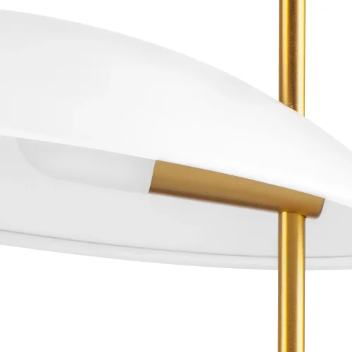 Настольная лампа LED Marmara 801916 Lightstar белая 1 лампа, основание золотое белое мрамор металл в стиле арт-деко  фото 8